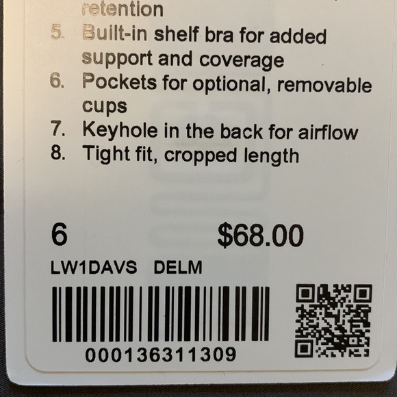 NWT lululemon key to balance tank - Picture 6 of 6